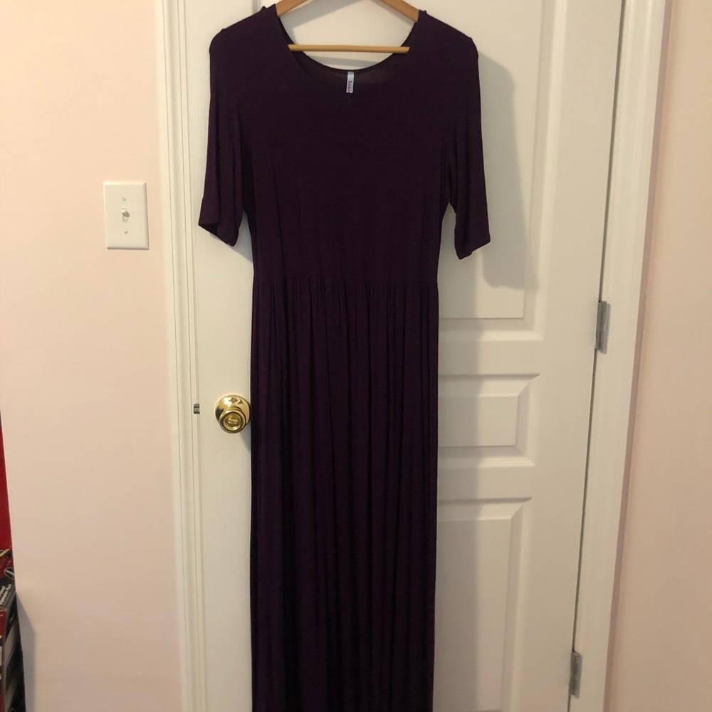 Purple maxi dress